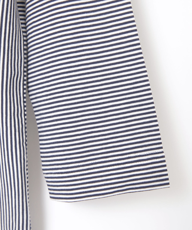 スノーコットン バンドカラー 七分袖Tシャツ【接触冷感】