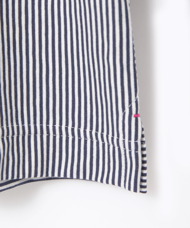 スノーコットン バンドカラー 七分袖Tシャツ【接触冷感】