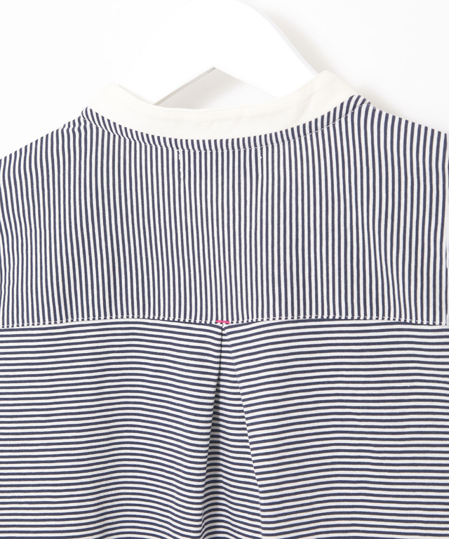 スノーコットン バンドカラー 七分袖Tシャツ【接触冷感】