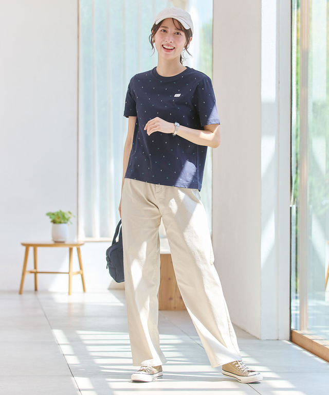 モチーフロゴ プリントTシャツ【吸汗速乾】