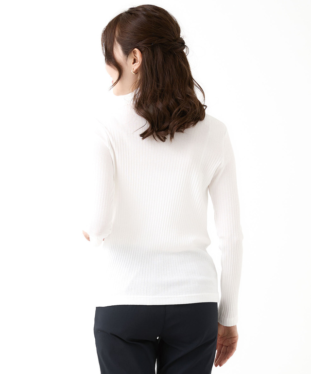 メロー ハイネック カットソー