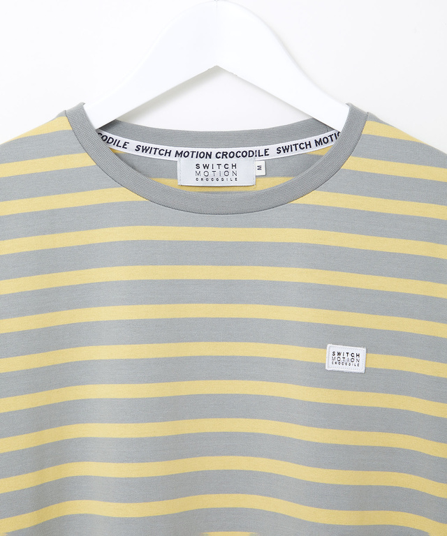 天竺 ボーダー柄 カットソー