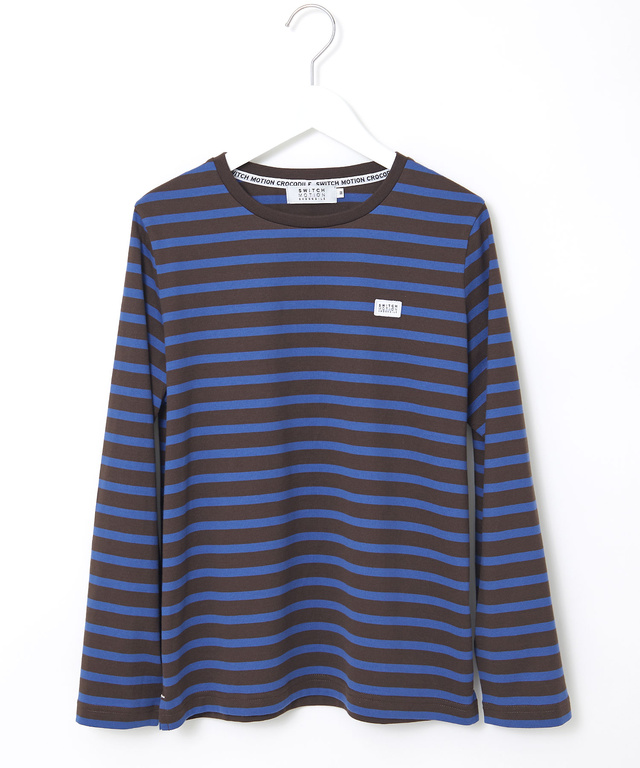 天竺 ボーダー柄 カットソー