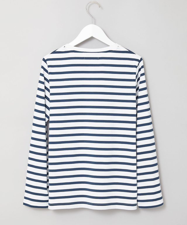 天竺 ボーダー柄 カットソー