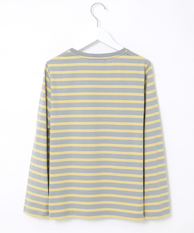 天竺 ボーダー柄 カットソー