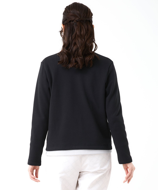 裏起毛 スナップボタン カーディガン