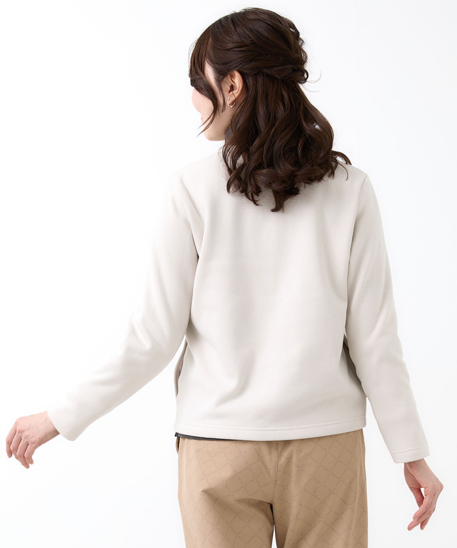 裏起毛 スナップボタン カーディガン
