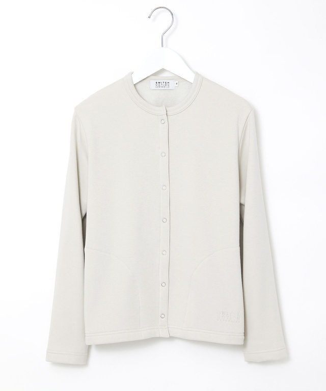 裏起毛 スナップボタン カーディガン