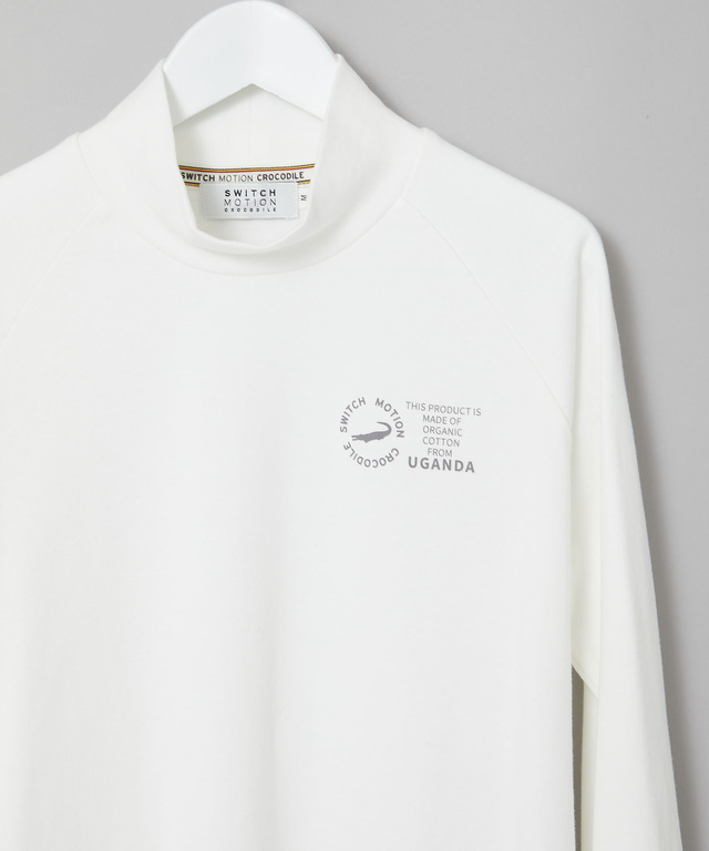 スムース ハイネック カットソー 【ウガンダ オーガニック コットン】