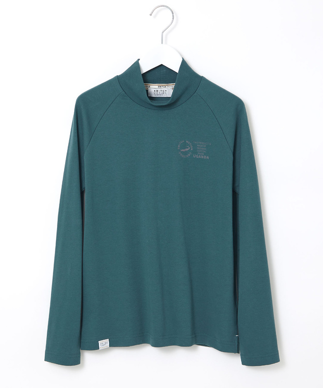 スムース ハイネック カットソー 【ウガンダ オーガニック コットン】