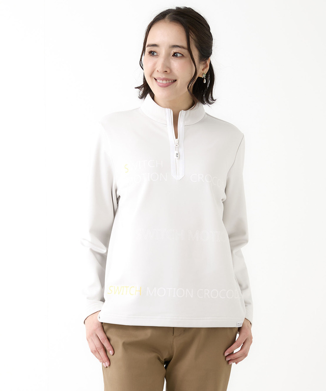 裏起毛 ロゴ プルオーバー