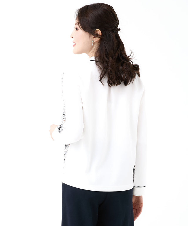 モノグラム スナップボタン ポロシャツ