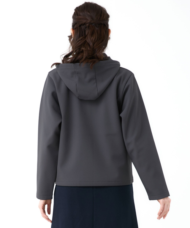 ジャージ素材 フルジップ パーカー