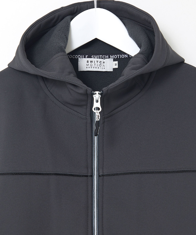 ジャージ素材 フルジップ パーカー