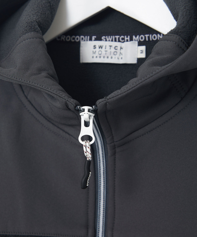 ジャージ素材 フルジップ パーカー