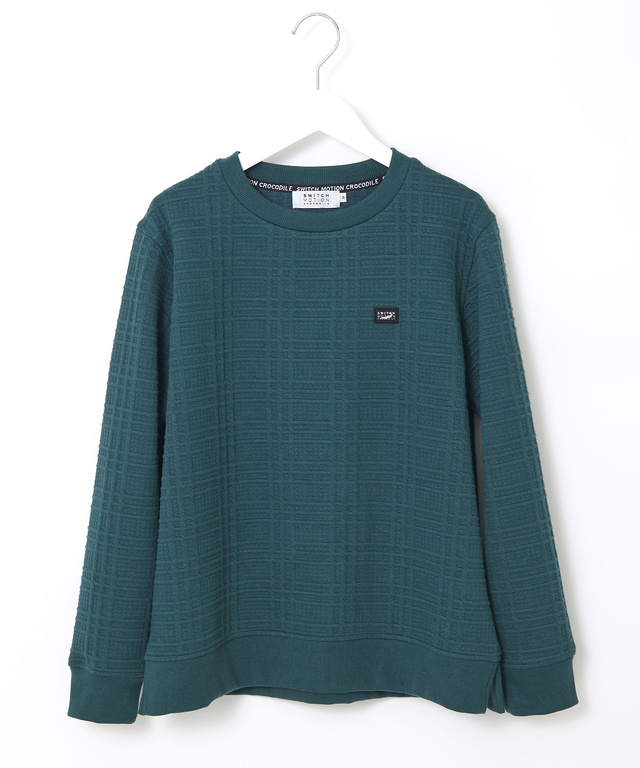 ブリスター チェック柄 トレーナー