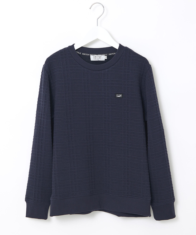 ブリスター チェック柄 トレーナー