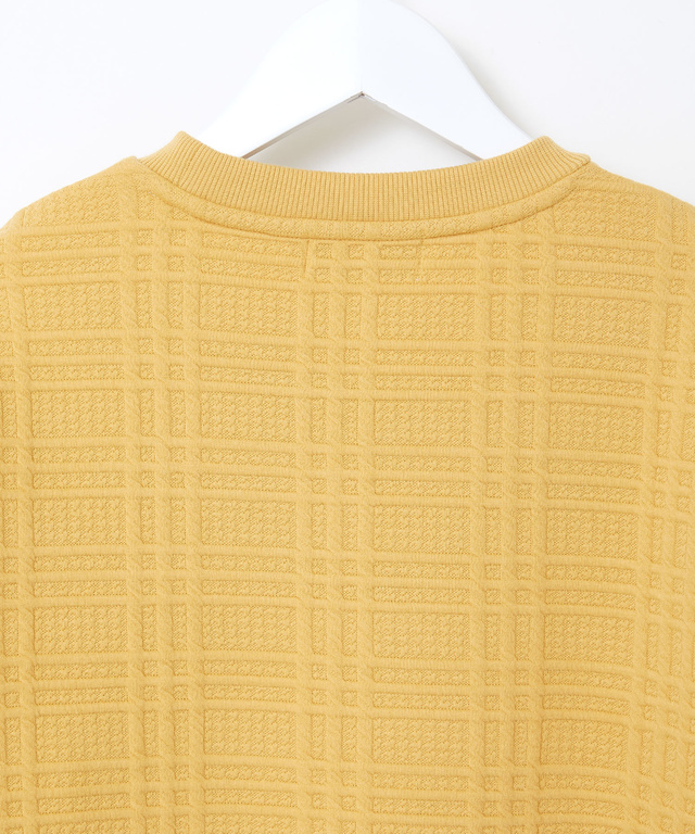 ブリスター チェック柄 トレーナー