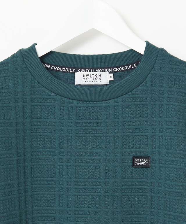 ブリスター チェック柄 トレーナー