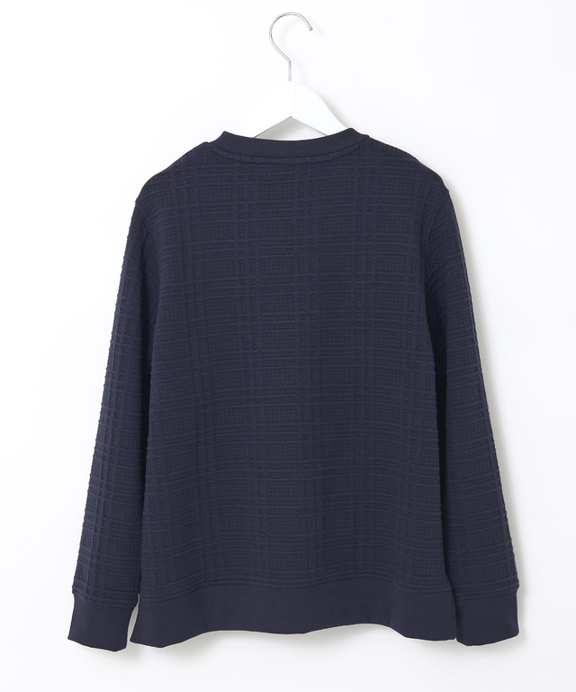 ブリスター チェック柄 トレーナー