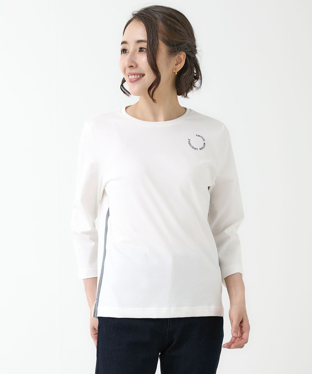 サークルロゴ クルーネック カットソー