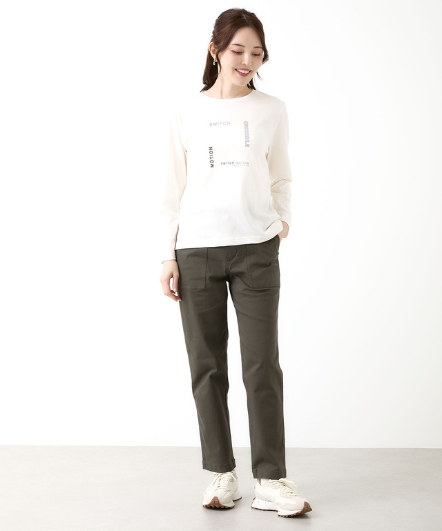 プレート天竺 カットソー