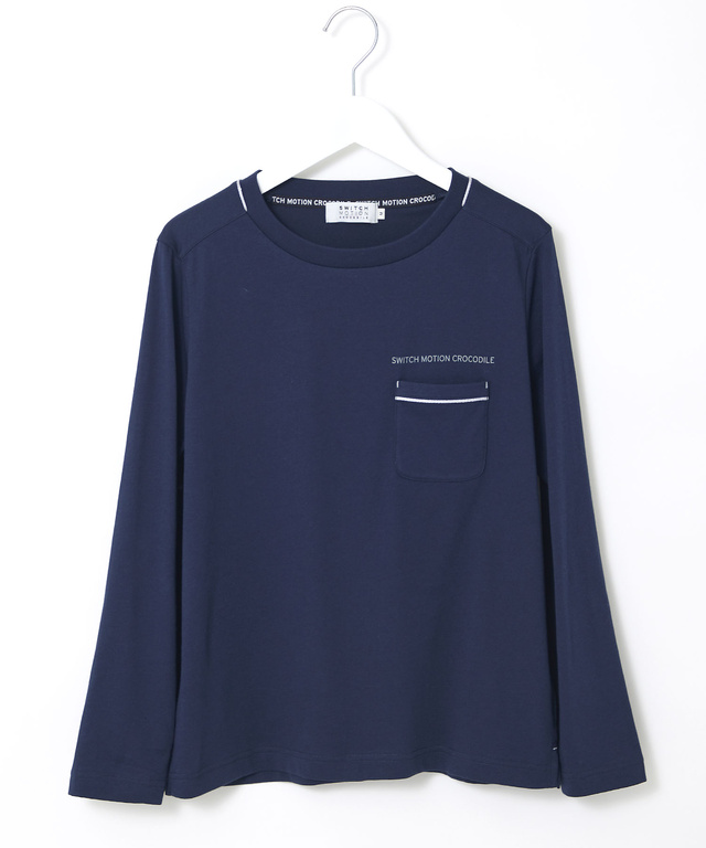 プレート 天竺 ポケットデザイン カットソー