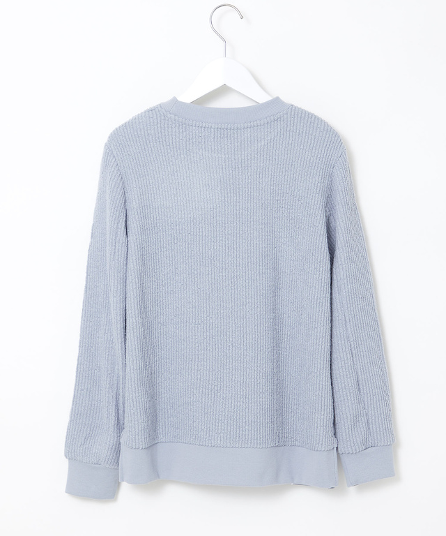 ニット風 クルーネックトレーナー