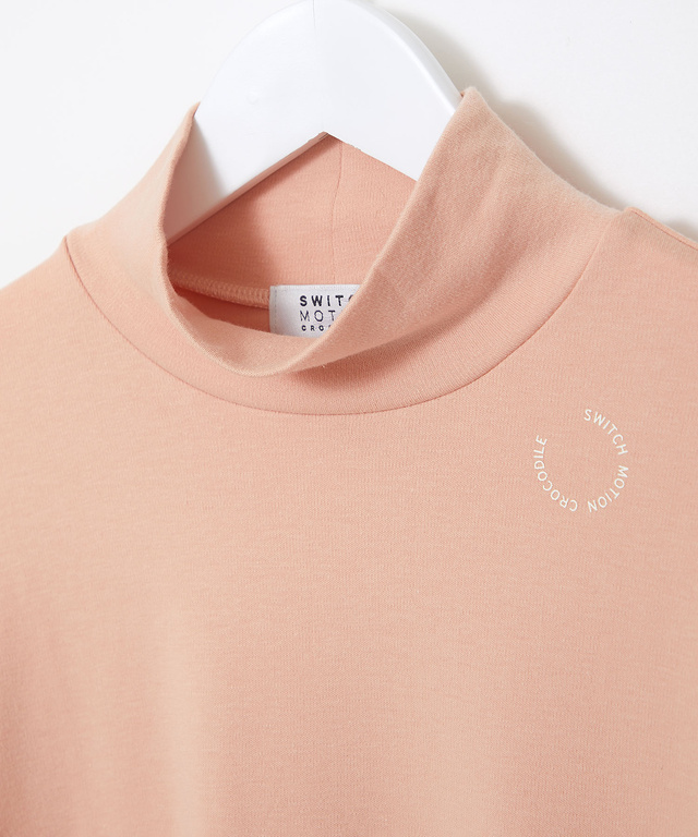 ストレッチスムース ハイネックカットソー