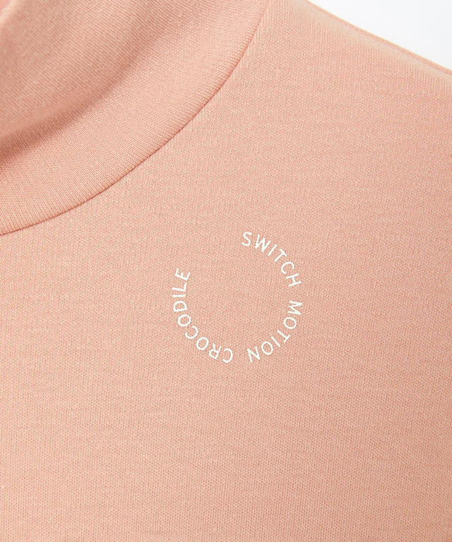 ストレッチスムース ハイネックカットソー