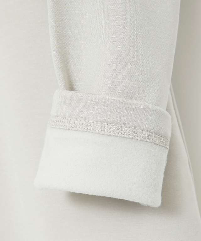 裏起毛 ハイネック カットソー