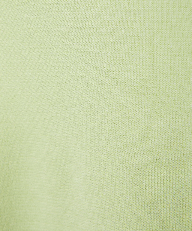 リブボーダー ハイネック カットソー