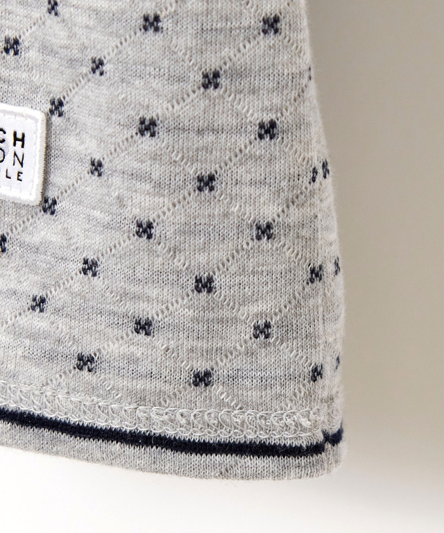 ドット柄 ジャカード カットソー