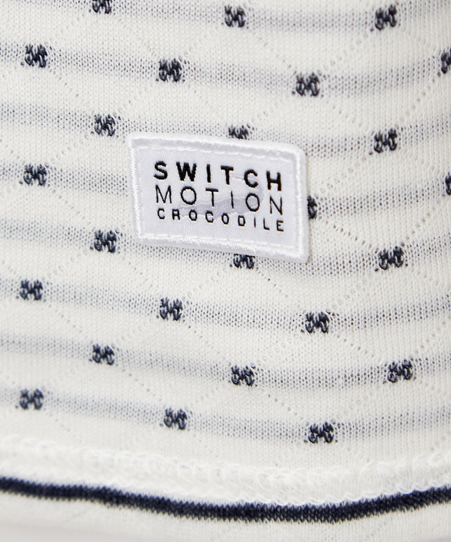 ドット柄 ジャカード カットソー