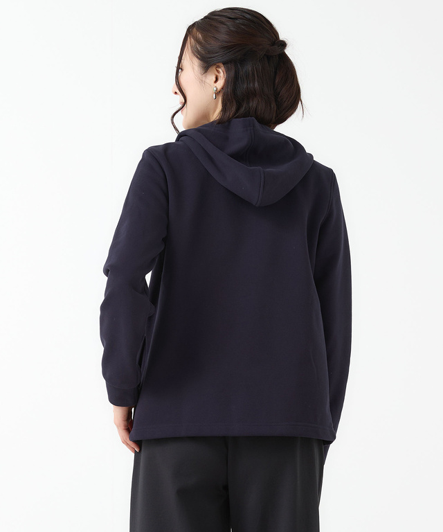 微起毛 裏毛 スナップボタン パーカー