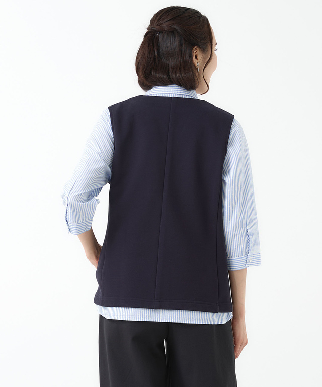 裏毛 微起毛 カットベスト