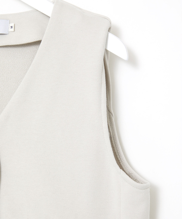 裏毛 微起毛 カットベスト