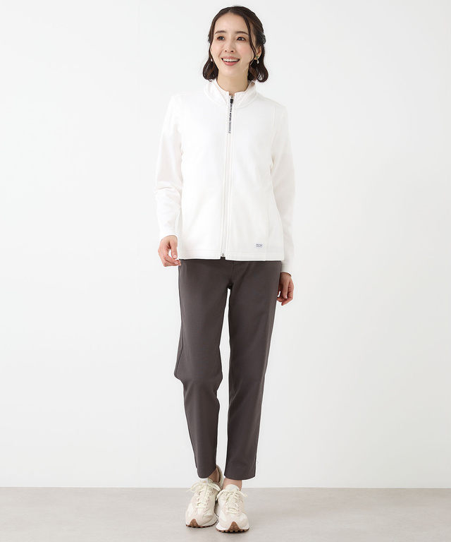 裏毛 フード付き ロゴジップ パーカー