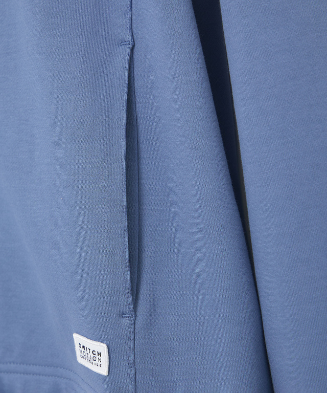 裏毛 フード付き ロゴジップ パーカー