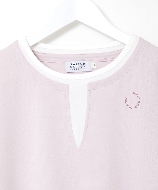 ストレッチポンチ レイヤード風 カットソー