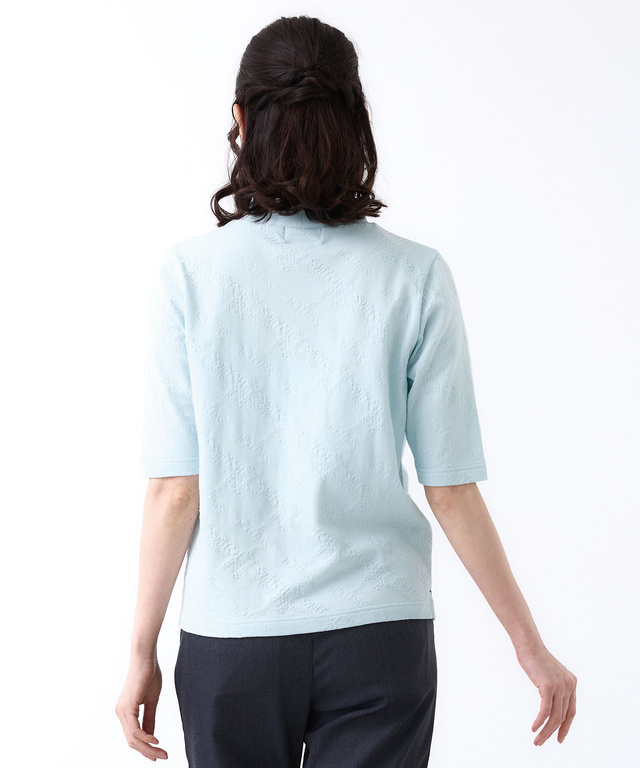 バイヤス ロゴ ジャカード カットソー