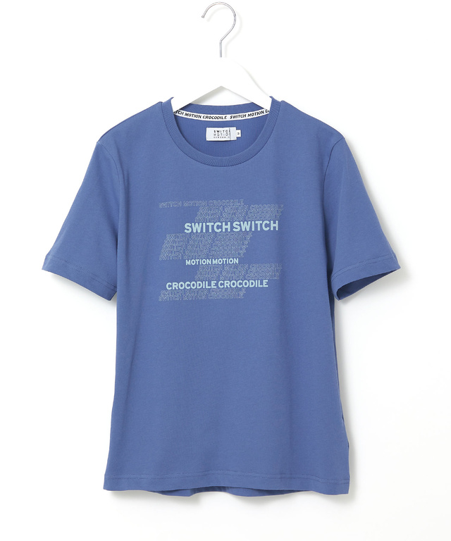 プレーティング天竺 ロゴプリント Tシャツ