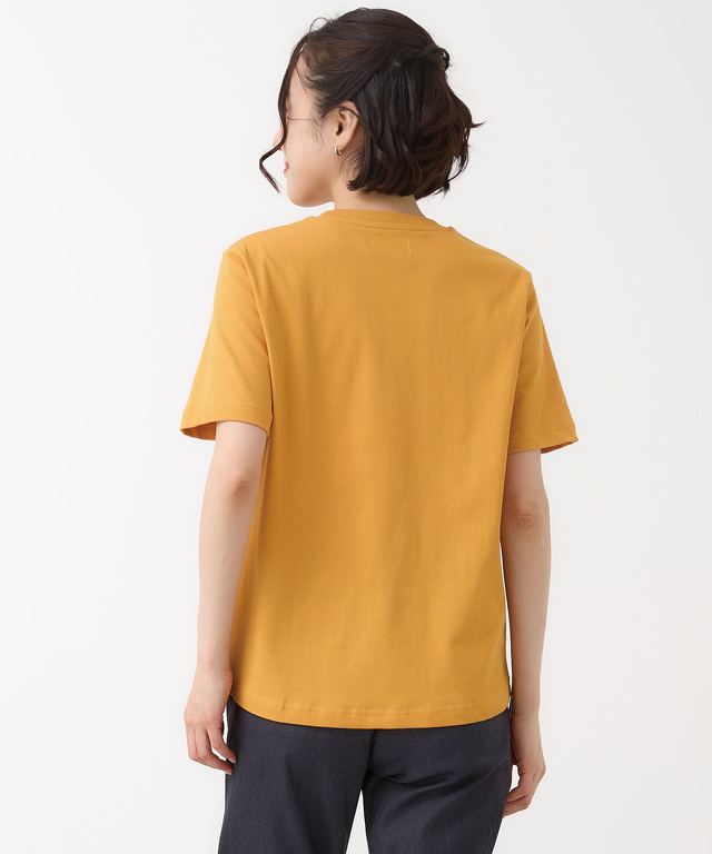 プレーティング天竺 ロゴプリント Tシャツ