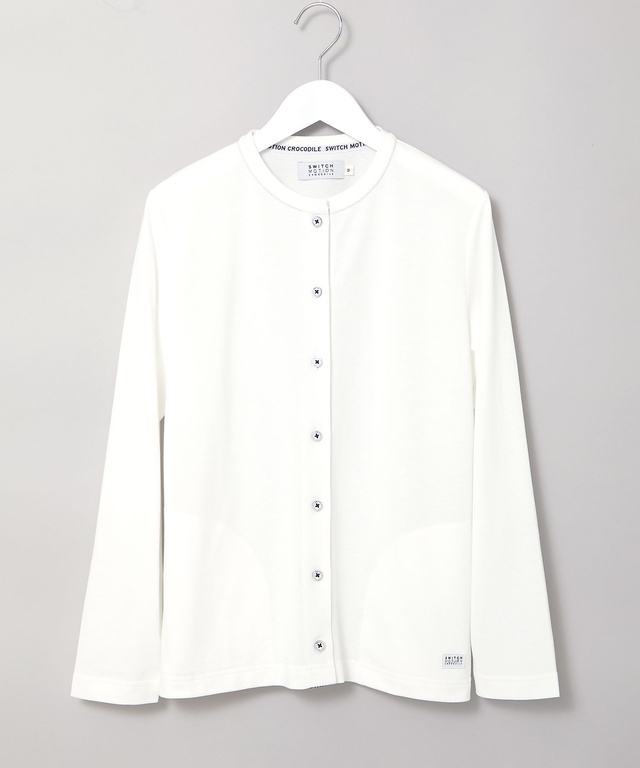 スノーコットン クルーネック カーディガン【接触冷感】