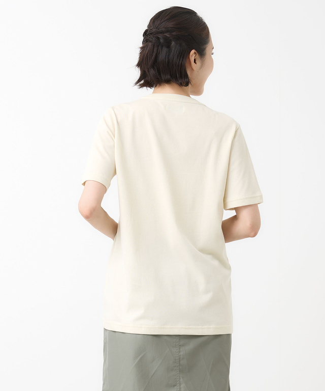 プレーティング天竺 タックデザイン Tシャツ【吸汗速乾】