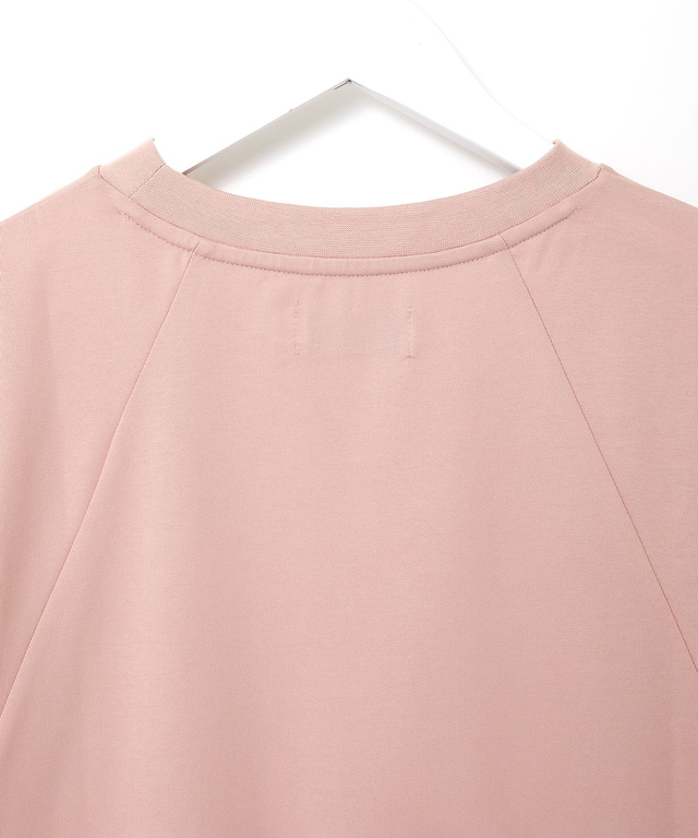 プレーティング天竺 切り替えロゴ Tシャツ【接触冷感】