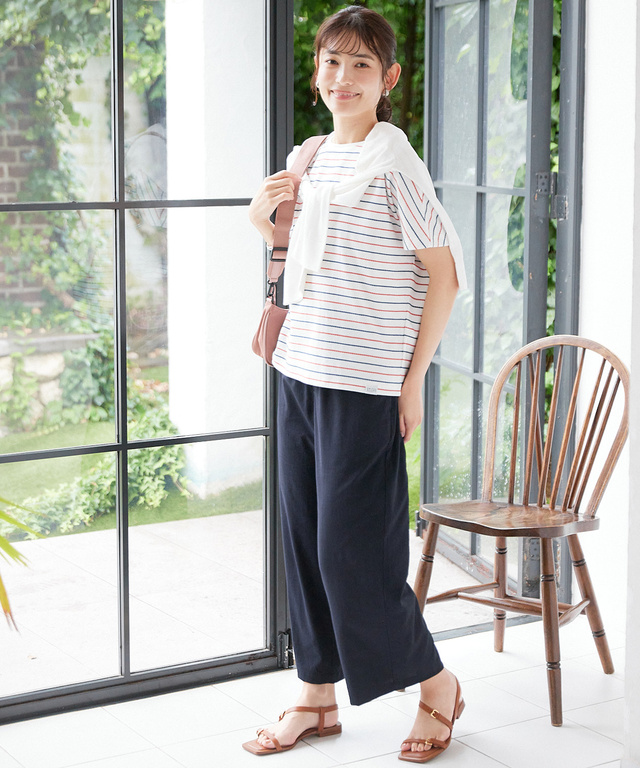 ロープ ジャカード ボーダー Tシャツ