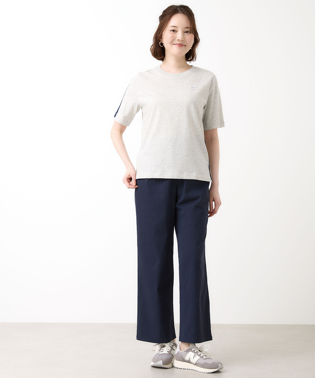 プレーティング天竺 配色テープ 半袖 Tシャツ