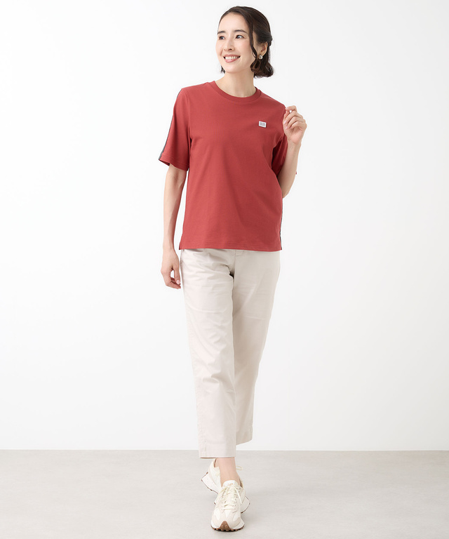 プレーティング天竺 配色テープ 半袖 Tシャツ
