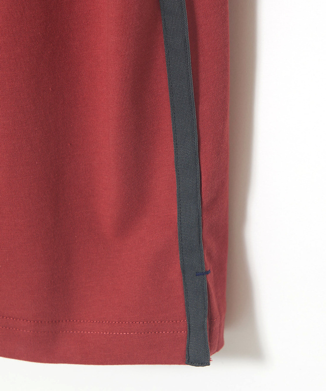 プレーティング天竺 配色テープ 半袖 Tシャツ